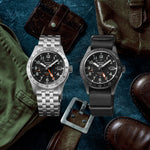 Load image into Gallery viewer, Seiko 5 sports SSK025K1 - cinturino pelle nero - cassa acciaio nero - quadrante nero con datario