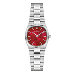 Load image into Gallery viewer, Bulova Super Seville 96L354 - bracciale e cassa acciaio - quadrante madreperla rossa