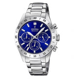 Load image into Gallery viewer, Festina Boyfriend F20397/2 - bracciale e cassa acciaio - quadrante blu con cronografo