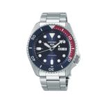 Load image into Gallery viewer, Orologio Seiko 5 Sports SRPD53K1 con cassa in acciaio inox da 42,5 mm e lunetta rossa e blu “Pepsi”.