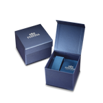 Load image into Gallery viewer, Cinturino in pelle blu con cuciture tono su tono e fibbia ad ardiglione dell'orologio Festina Classics