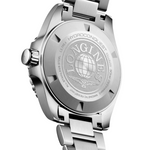 Load image into Gallery viewer, Bracciale in acciaio inossidabile con doppia chiusura deployante di sicurezza e microregolazione dell'orologio Longines HydroConquest GMT