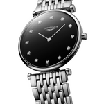 Load image into Gallery viewer, Cassa rotonda in acciaio inossidabile da 29 mm con vetro zaffiro antigraffio, spessore sottile di 4,5 mm e corona a vite dell'orologio Longines La Grande Classique