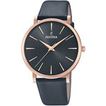 Load image into Gallery viewer, Festina Boyfriend F20373/2 - cinturino e quadrante nero - cassa oro rosa