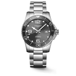 Load image into Gallery viewer, Longines Hydroconquest 41mm L3.781.4.76.6 - cassa e bracciale acciaio - quadrante grigio con datario