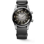 Load image into Gallery viewer, Longines Legend Diver L3.774.4.70.2 - cassa acciaio - cinturino tessuto nero - quadrante grigio/nero con datario