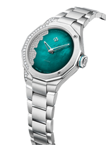 Load image into Gallery viewer, Baume & Mercier Riviera Coastline 10868 - bracciale e cassa acciaio - quadrante verde acqua