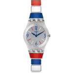 Load image into Gallery viewer, Swatch Mariniere SLK364G - cassa in plastica - bracciale acciaio multicolor - quadrante argento