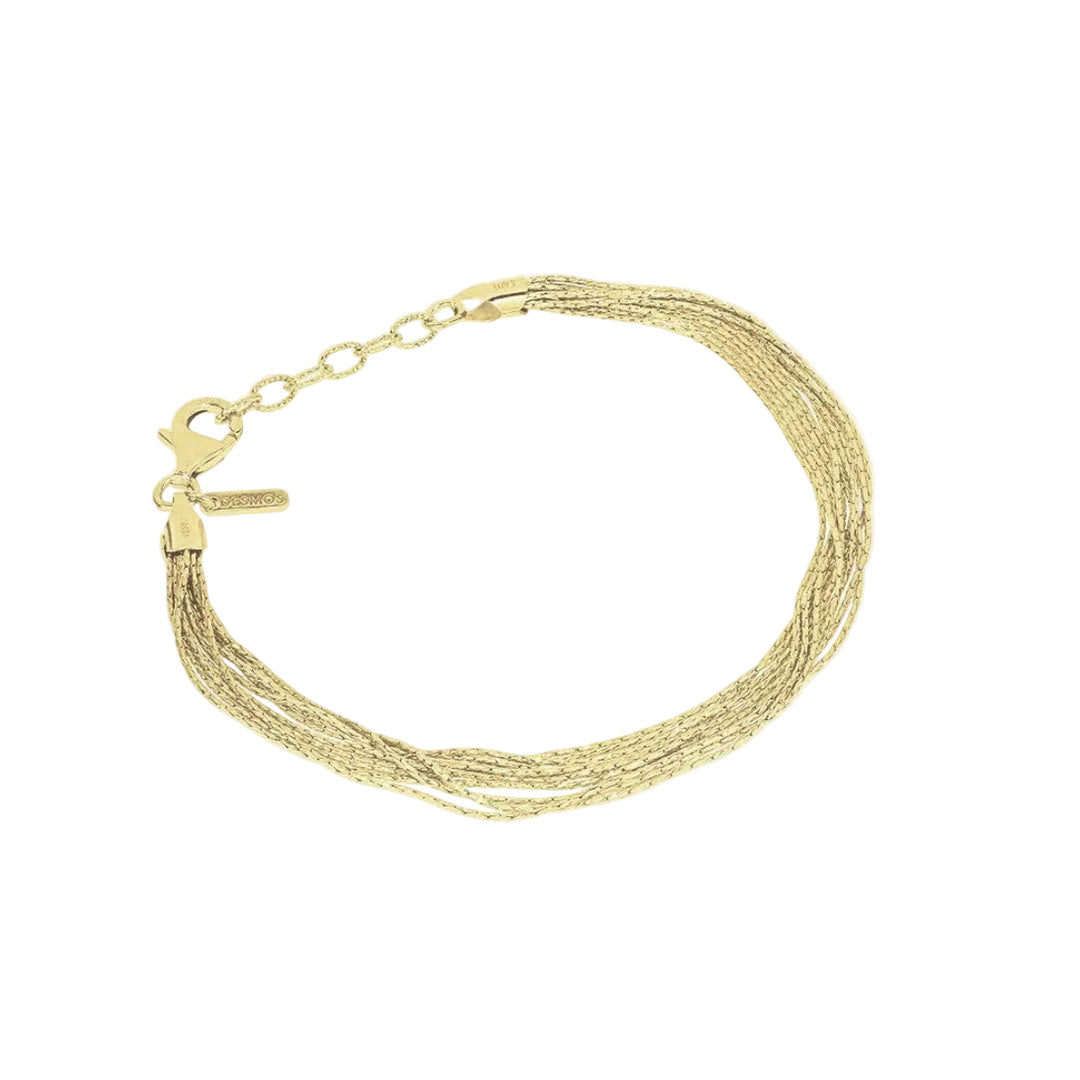 Desmos Bracciale Spark in argento dorato 00000031
