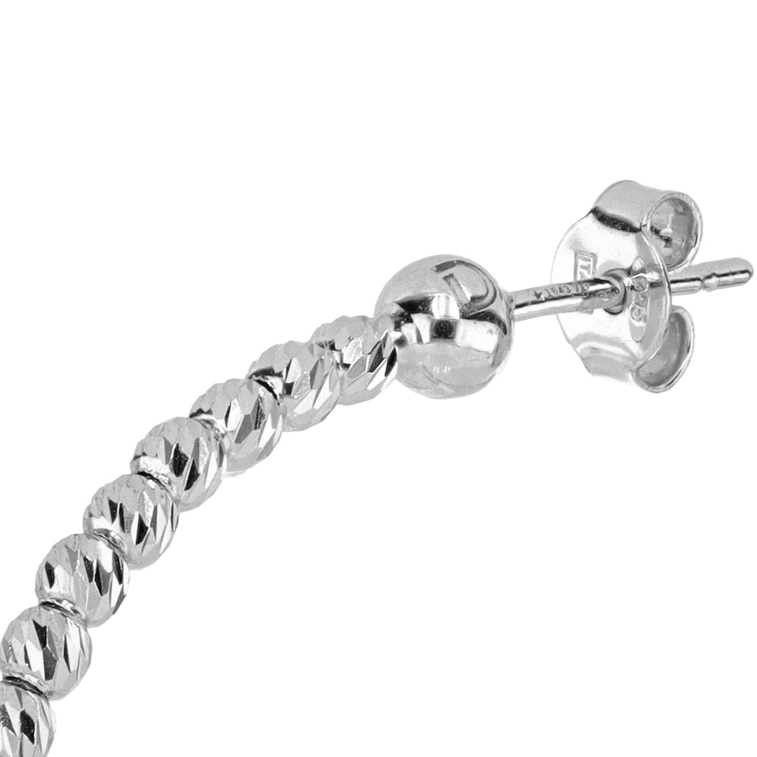 Desmos Orecchini Slash hoop in argento 00000258