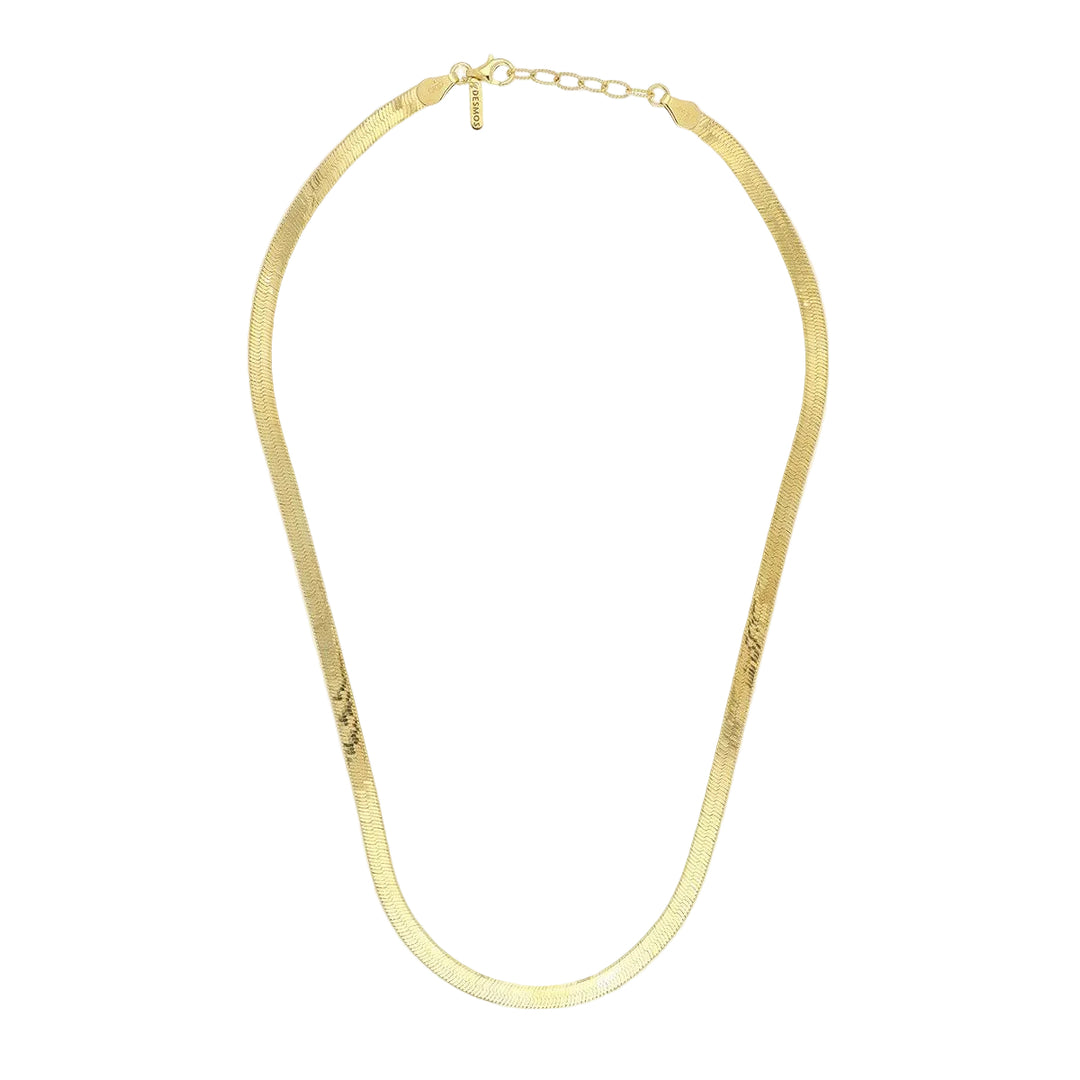 Desmos Collana Herringbone in argento 00000291