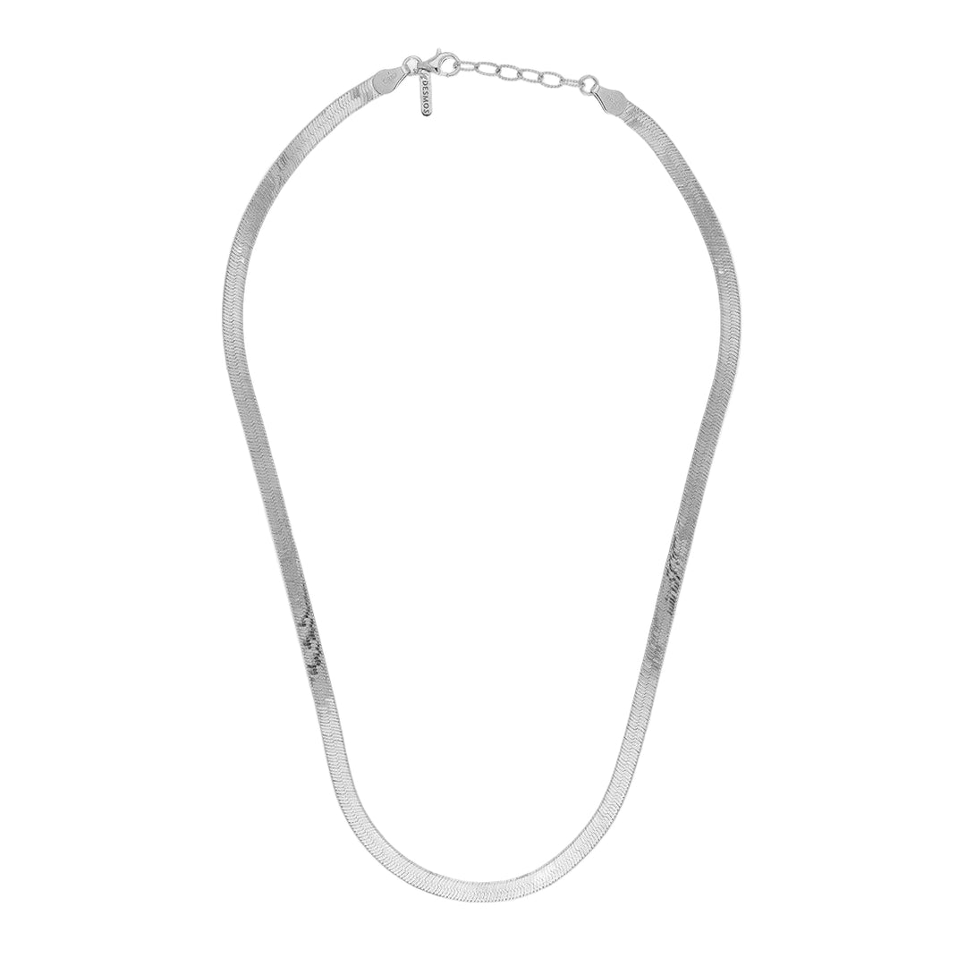 Desmos Collana Herringbone in argento 00000292