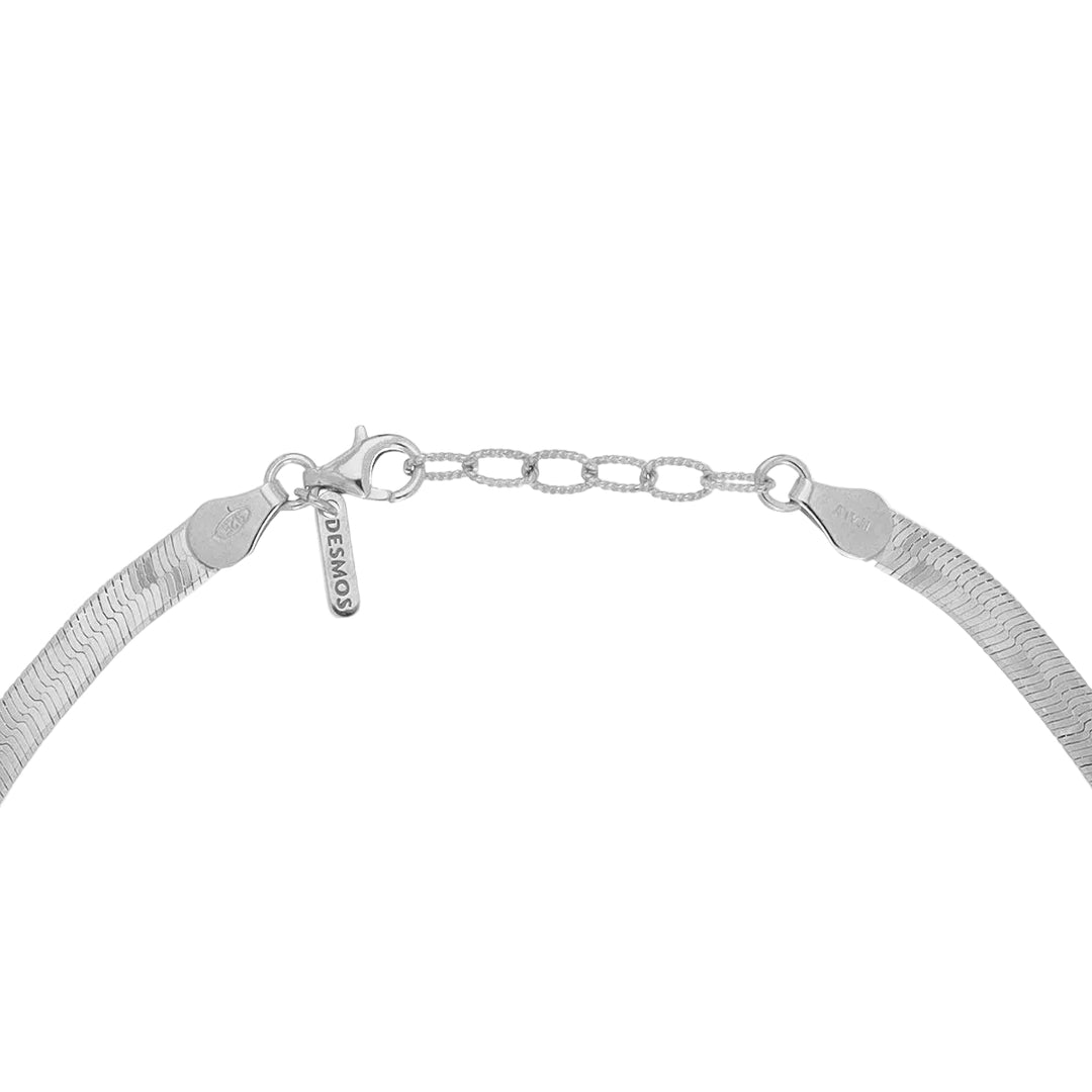 Desmos Collana Herringbone in argento 00000292
