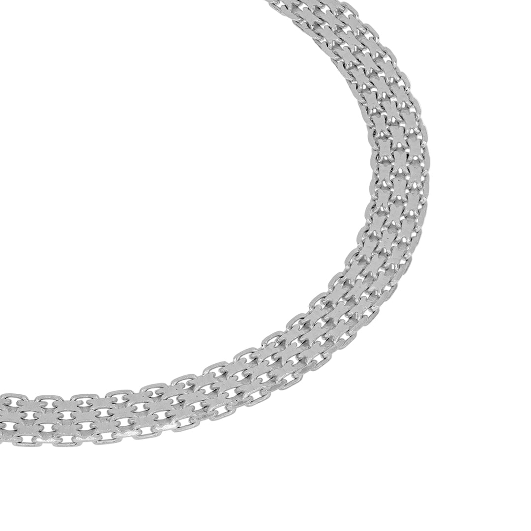 Desmos Bracciale Pave in argento 00000497