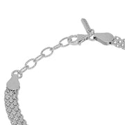 Desmos Bracciale Pave in argento 00000497