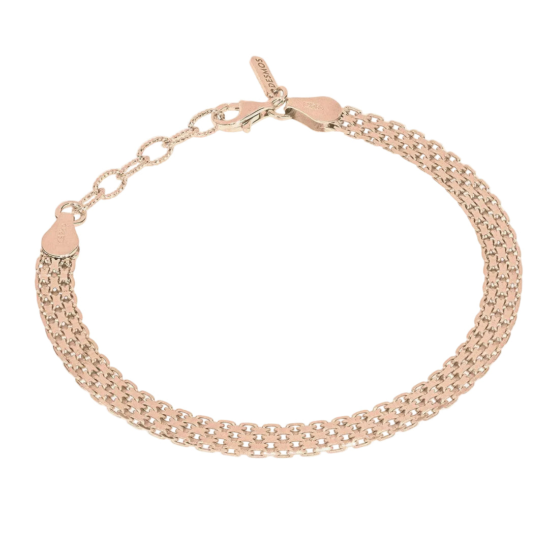 Desmos Bracciale Pave in argento 00000498