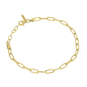 Desmos Bracciale Paper Clip in argento 00000619