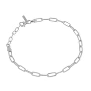 Desmos Bracciale Paper Clip in argento 00000620