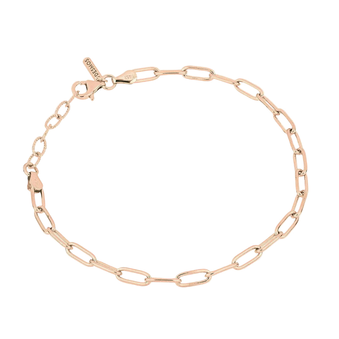 Desmos Bracciale Paper Clip in argento 00000621