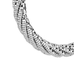 Load image into Gallery viewer, Desmos Orecchini Spring Twist Hoop in argento 00002318