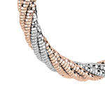 Load image into Gallery viewer, Desmos Orecchini Spring Twist Hoop in argento 00002327