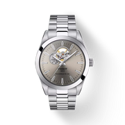 issot Gentleman open heart 40mm T127.407.11.081.00 - bracciale e cassa acciaio - quadrante grigio