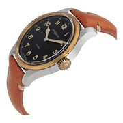 Montblanc 1858 Automatic 116241 - cinturino marrone - cassa acciaio - lunetta bronzo - quadrante nero