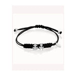 Load image into Gallery viewer, Bracciale in  Oro Bianco con Maschietto e Femminuccia