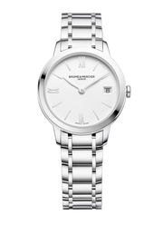 Baume & Mercier Classima 10335 M0A10335 - bracciale e cassa acciaio - quadrante bianco opaco