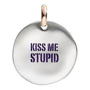 Queriot Pendente moneta F12A03M0304 - Kiss me stupid