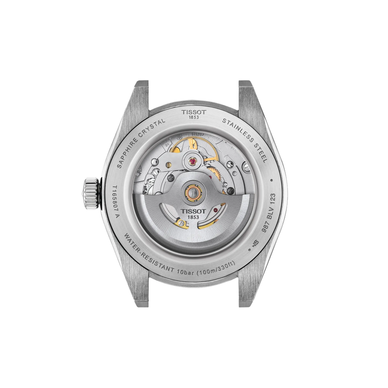 Tissot Gentleman 38mm T165.807.11.091.00 - fondello con movimento a vista