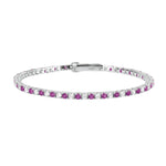 Load image into Gallery viewer, Mabina Bracciale tennis rubini sintetici e zirconi 533457-S