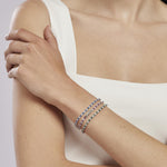 Load image into Gallery viewer, Mabina Bracciale tennis smeraldi sintetici e zirconi 533458-M