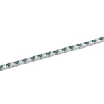 Load image into Gallery viewer, Mabina Bracciale tennis smeraldi sintetici e zirconi 533458-M
