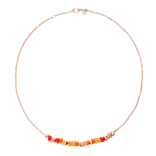 Collana Rondelle Arancio