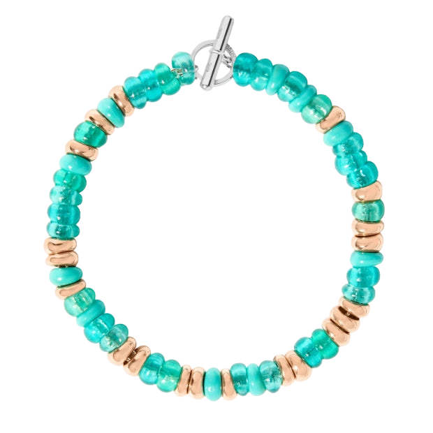 Bracciale Rondelle Azzurro