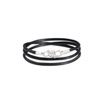 Load image into Gallery viewer, Bracciale Nodo Nero Argento
