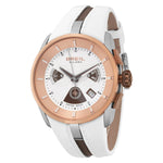 Load image into Gallery viewer, Breil Chrono Lady BW0428 - cassa acciaio dorato - cinturino in pelle bianco - quadrante bianco con cronografo e datario