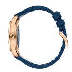 Load image into Gallery viewer, IWC Pilot’s Watch Mark XX Le Petit Prince IW328301 - cassa oro rosa 18kt - cinturino gomma blu - quadrante blu con datario