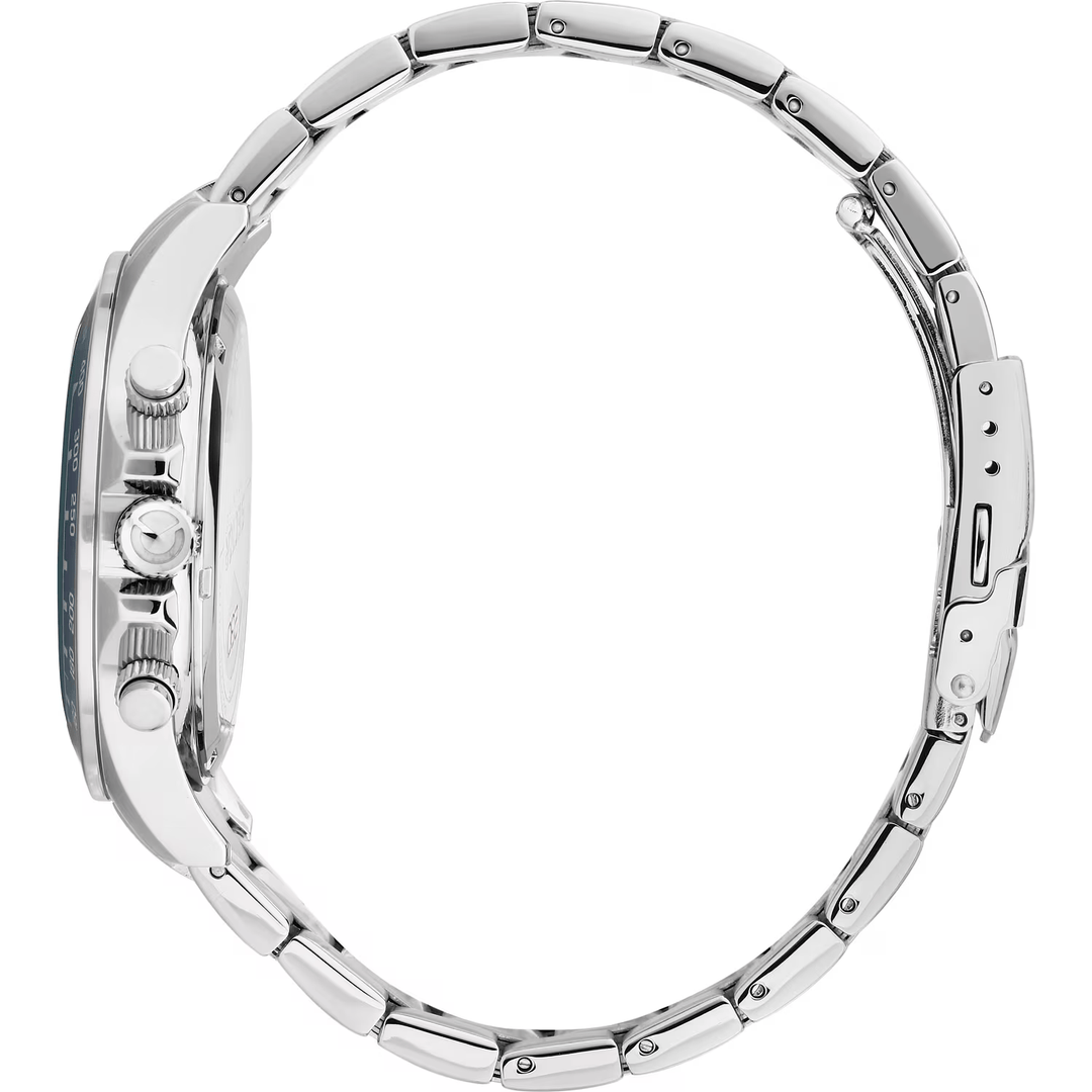 Sector 230 R3273661056 - bracciale e cassa acciaio - quadrante blu con cronografo e datario