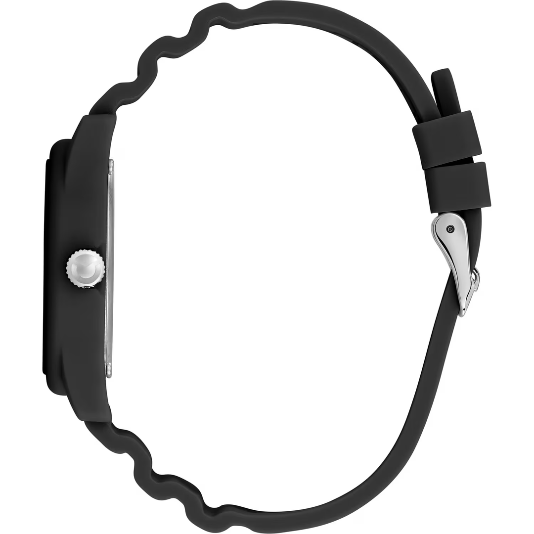 Sector H2O R3251318001 - cassa acciaio nera - cinturino plastica nera - quadrante nero e rosso