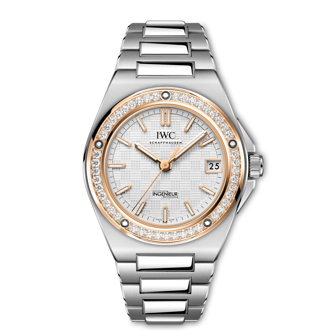 IWC Ingenieur Automatic 35 IW324911 - bracciale e cassa acciaio - quadrante grigio con datario