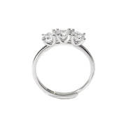 Mabina Anello trilogy regolabile con zirconi bianchi