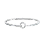 Load image into Gallery viewer, Mabina Bracciale tennis con zirconi e chiusura tonda 533050/M