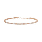 Load image into Gallery viewer, Mabina Bracciale tennis in argento placcato oro rosa con zirconi 533284