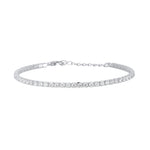 Load image into Gallery viewer, Mabina Bracciale tennis regolabile in argento con zirconi 533285