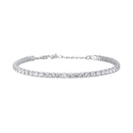 Load image into Gallery viewer, Mabina Bracciale tennis regolabile in argento con zirconi 533287