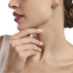 Load image into Gallery viewer, Mabina Orecchini in argento con stelle in zirconi 563218