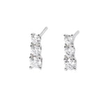 Load image into Gallery viewer, Mabina Orecchini a lobo con trilogy di zirconi 563068