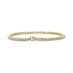 Load image into Gallery viewer, Mabina Bracciale tennis in argento placcato oro con zirconi 533558-M